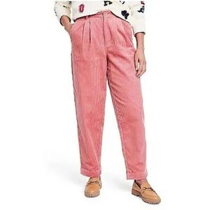Rowing Blazers Target Women's Pink Corduroy Straight Leg Pants NWOT size 17